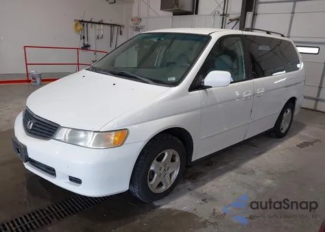 2001 Honda Odyssey Ex z USA, uszkodzony, nr VIN 2HKRL186X1H615866